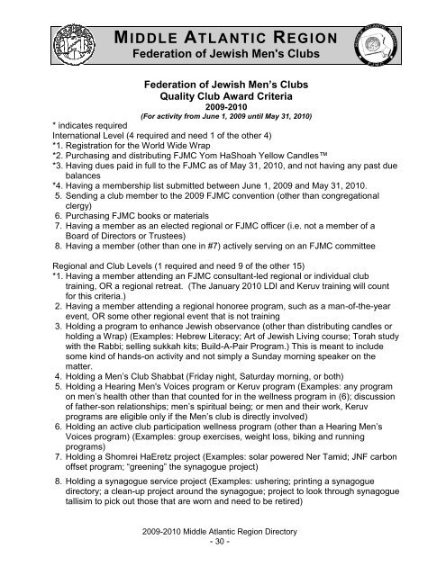 Federation of Jewish Men's Clubs - Temple Sinai