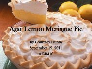 Agar Lemon Meringue Pie. - International Algae Competition