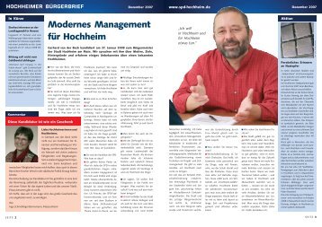 Modernes Management fÃ¼r Hochheim - SPD Hochheim