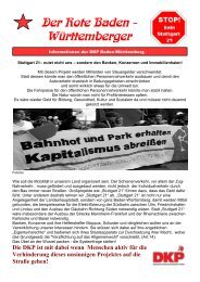 Der Rote Baden - WÃ¼rttemberger - DKP Baden-WÃ¼rttemberg