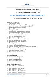 lausanne executive education standard operating procedure list of ...