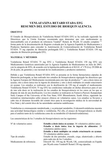 RESUMEN- BIOEQUIVAL Venlafaxina Retard STADA EFG.pdf