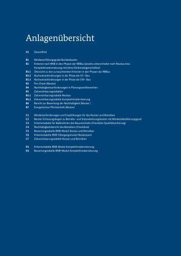 Anlagen gesamt - Informationsportal Nachhaltiges Bauen