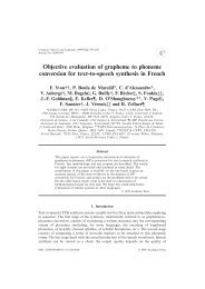 Objective evaluation of grapheme to phoneme conversion for ... - limsi