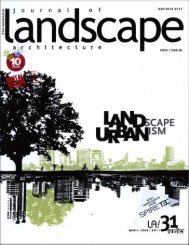 Journal of Landscape Architecture, June - HCP Design and Project ...
