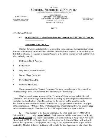 settlement agreement format