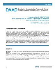 Programa DAAD-COLFUTURO Becas para estudios de maestrÃ­a o ...