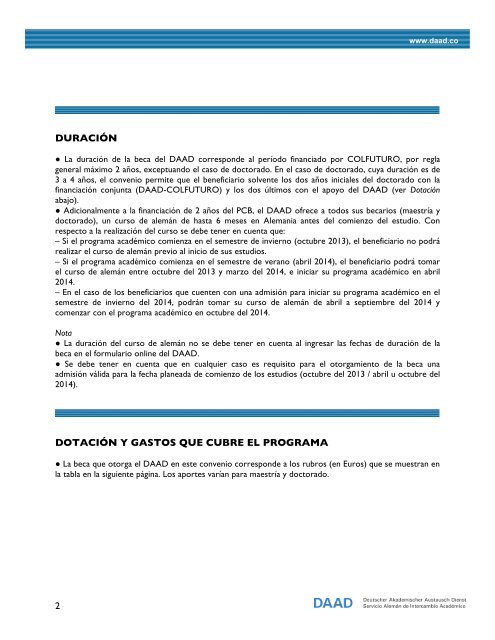 Programa DAAD-COLFUTURO Becas para estudios de maestrÃ­a o ...