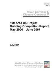 100 Area D4 Building Completion Report May 2006 â June ... - OSTI