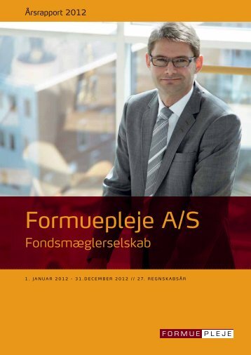 Ãrsrapport 2012 - Formuepleje