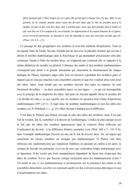Les objets mathÃ©matiques selon Platon - UniversitÃ© Paris Diderot ...