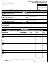 GENERAL REMITTANCE FORM Details Amount INVOICES OTHER ...