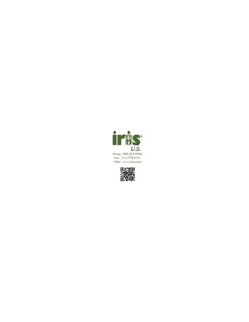 Products Catalog 2011 - Iris US