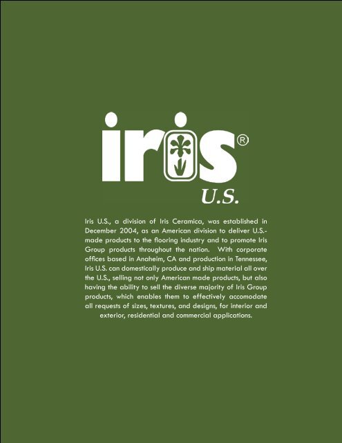 Products Catalog 2011 - Iris US