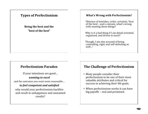 perfectionism and - Obsessive-Compulsive Foundation