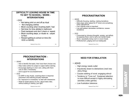 perfectionism and - Obsessive-Compulsive Foundation