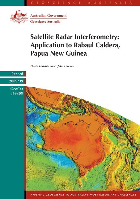 Satellite Radar Interferometry - Geoscience Australia