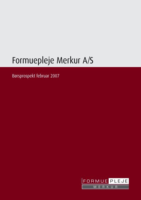 Formuepleje Merkur A/S