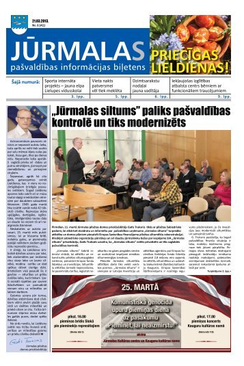 21 - JÅ«rmalas pilsÄtas paÅ¡valdÄ«ba