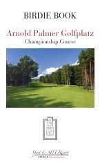 Birdie Book Arnold Palmer Golfplatz - bei A-ROSA Golf