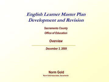 Norm Gold English Learner Master Plan Development and Revision ...