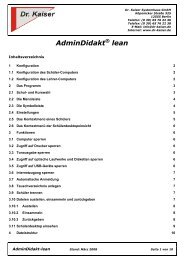 AdminDidakt® lean - Dr. Kaiser Systemhaus GmbH
