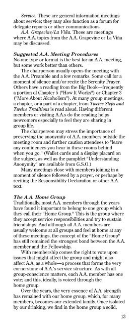 AA Group Manual - Fort Wayne AA