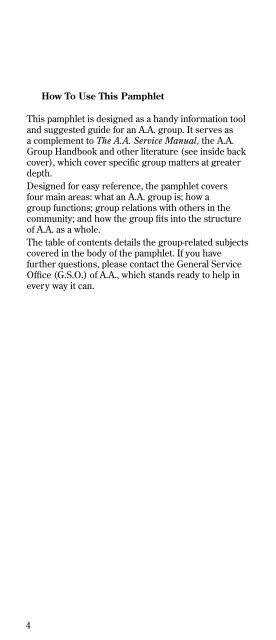 AA Group Manual - Fort Wayne AA