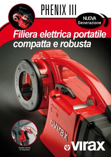 Filiera elettrica portatile compatta e robusta