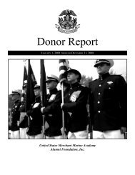 Donor Report - USMMA Alumni Association and Foundation