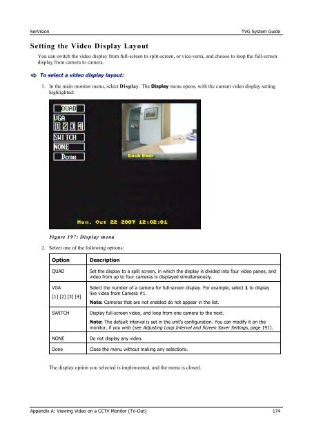 TVG-Series System Guide v1-4 - SerVision