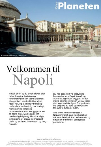 Napoli Reiseguide - copyright www.reiseplaneten.no