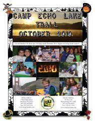 October 2010 - Camp Echo Lake