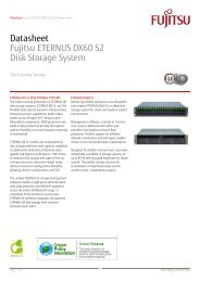 ETERNUS DX60 S2 Storage Data Sheet - Fujitsu