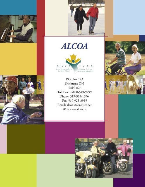 2007 / 2008 - Active Living Coalition for Older Adults