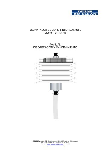 desnatador de superficie flotante desmi terrapin manual de ...