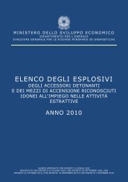 DECRETO 3 dic. 2010 - Unmig - Ministero dello Sviluppo Economico