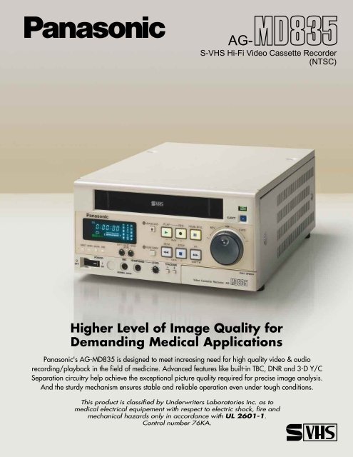 Panasonic's AG-MD835 - Panasonic FTP