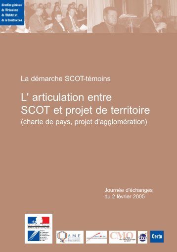 L' articulation entre SCOT et projet de territoire - Urbamet