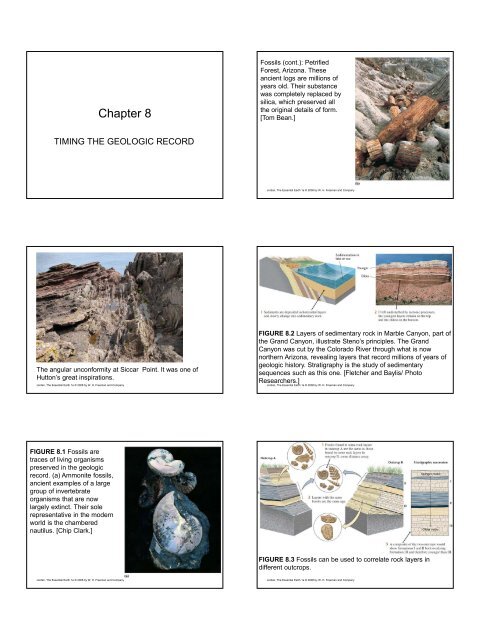 Chapt. 8--geologic time