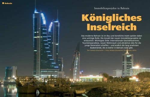 Immobilienprojekte in Bahrain - Dubai Media AG