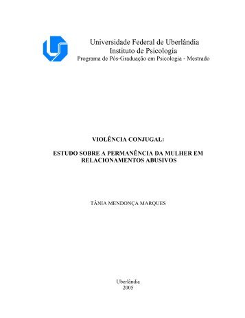 Tania Mendonca Marques.pdf - ÃƒÂrea Restrita - Universidade ...