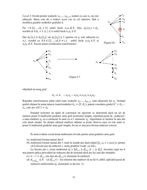 LecÅ£ii complementare de teoria grafurilor