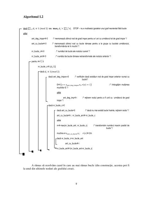 LecÅ£ii complementare de teoria grafurilor