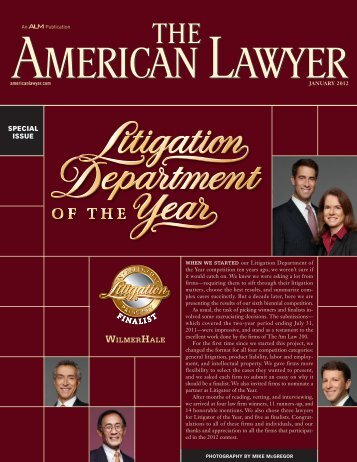 IP Litigation Group of the Year - WilmerHale