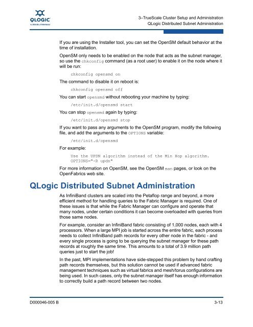 QLogic OFED+ Host Software User Guide, Rev. B