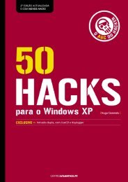 50 HACKS PARA O WINDOWS XP - O ABC DO ... - Centro Atlântico