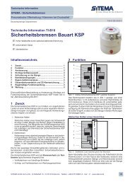 Sicherheitsbremsen Bauart KSP - Aroflex AG
