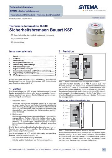 Sicherheitsbremsen Bauart KSP - Aroflex AG