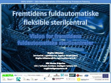 Vision for fremtidens fuldautomatiske sterilcentraler - Intelligent ...